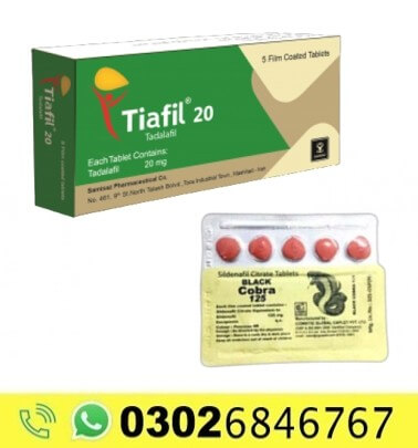 Tiafil Tablets 20mg 5’s Black Cobra 125 5’s